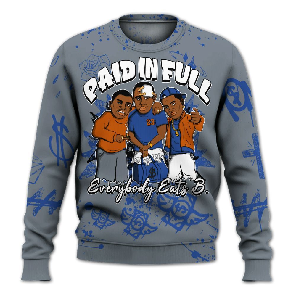 Sweatshirt To Match RS-X GS League - Everybody Paid In Full Crayon All Over Print