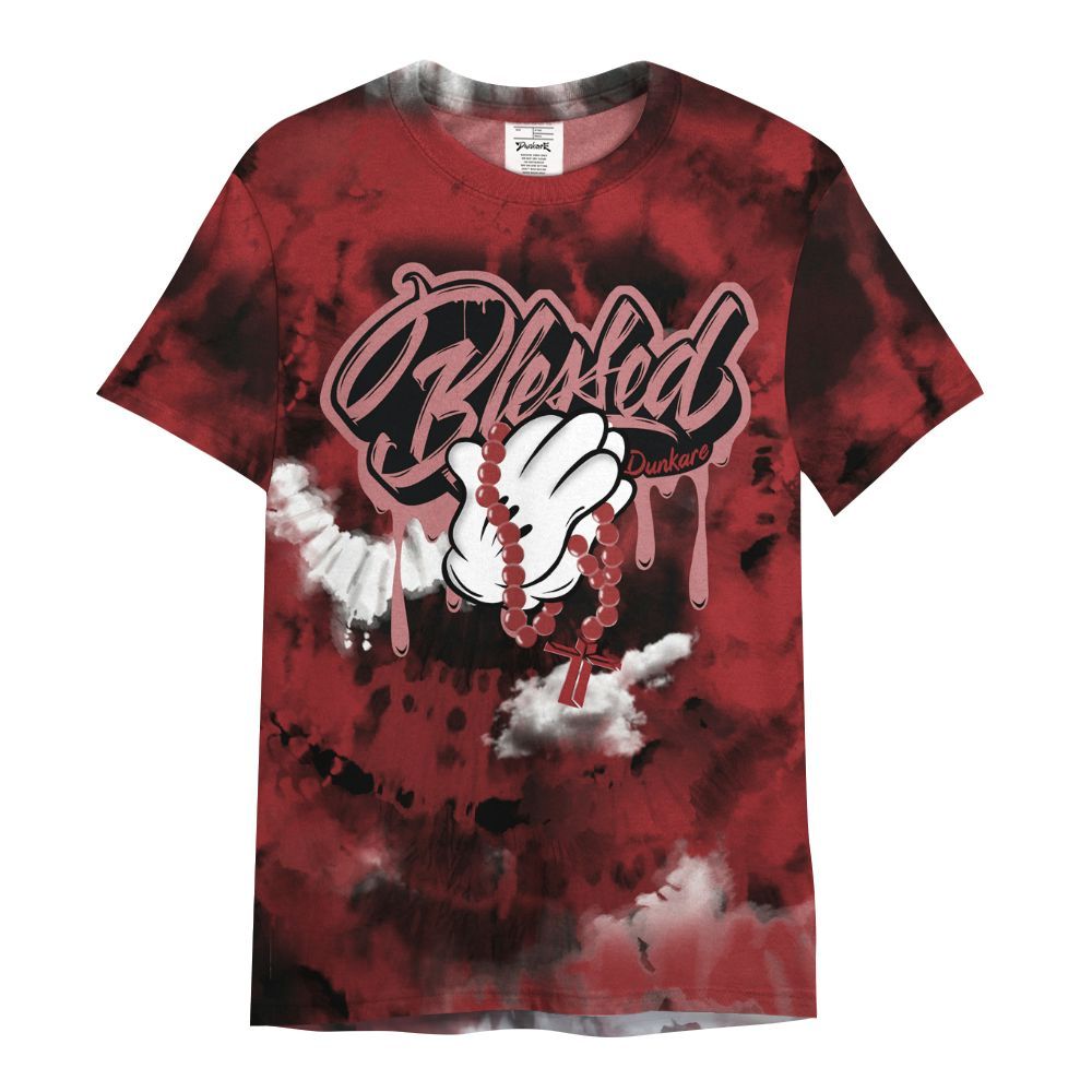 Shirt To Match Alternate Flu Game 12s - God Blessed Tie Dye All Over Print