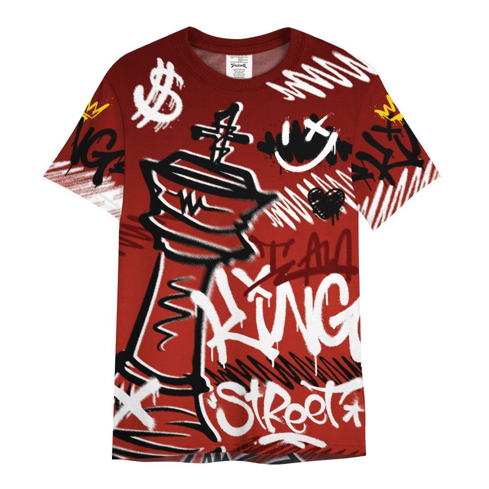 Shirt To Match SP Firewood Orange 4s - Street King Chess Streetwear All Over Print