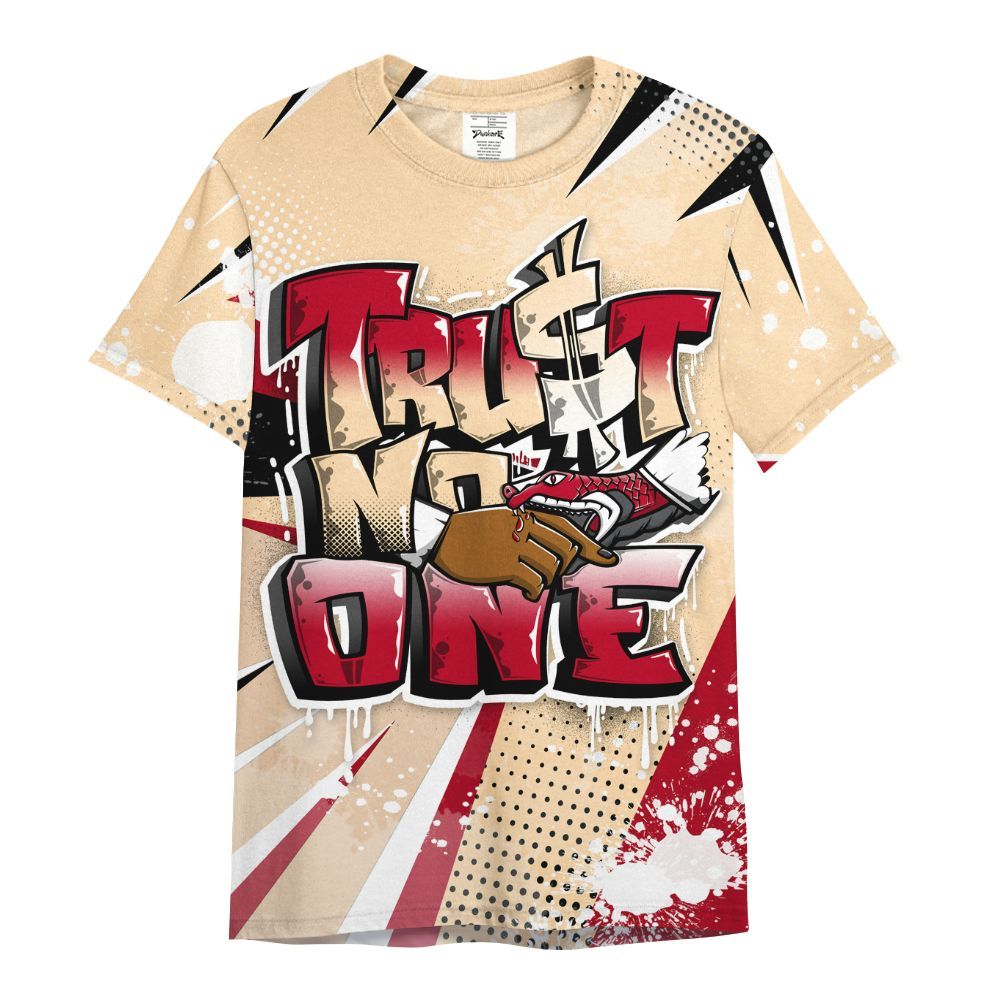 Shirt To Match Retro Pizza GS 4s - Poly Trust No One Dripping All Over Print