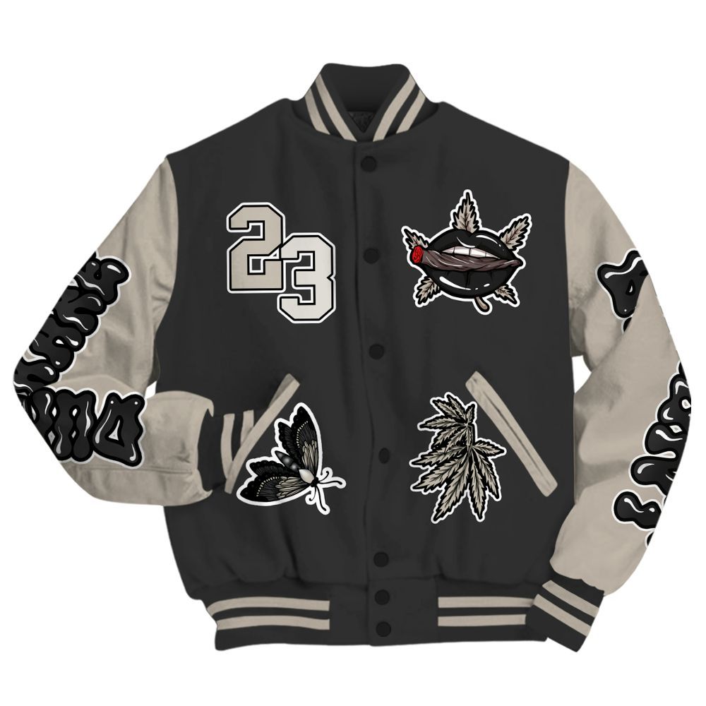 Varsity Jacket To Match RM Light Bone 4s - Bluntz Unique All Over Print