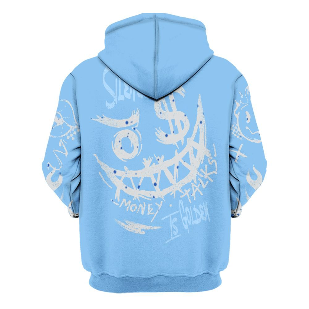 Hoodie To Match University Blue 5s - Mouth Burning Street Style All Over Print