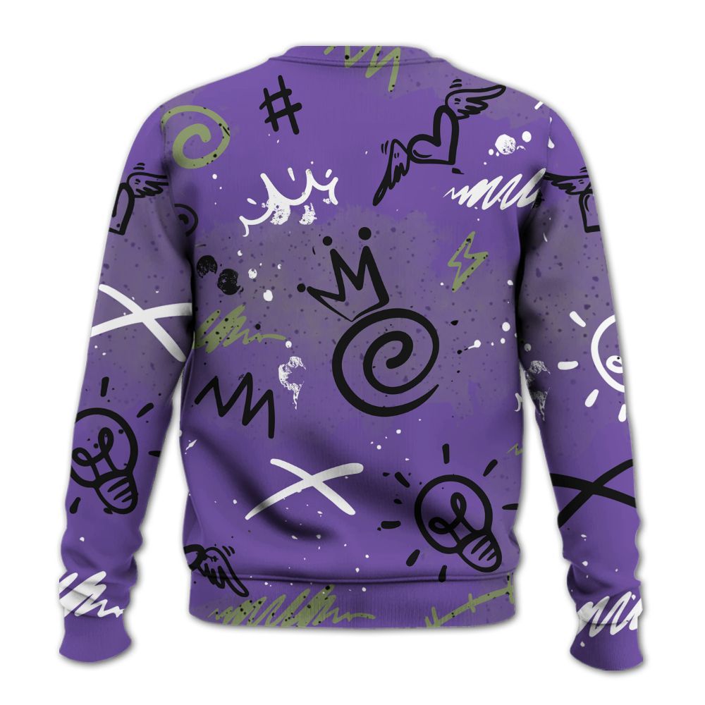 Sweatshirt To Match Canyon Purple 4s - Drip Been Di2ferent All Over Print