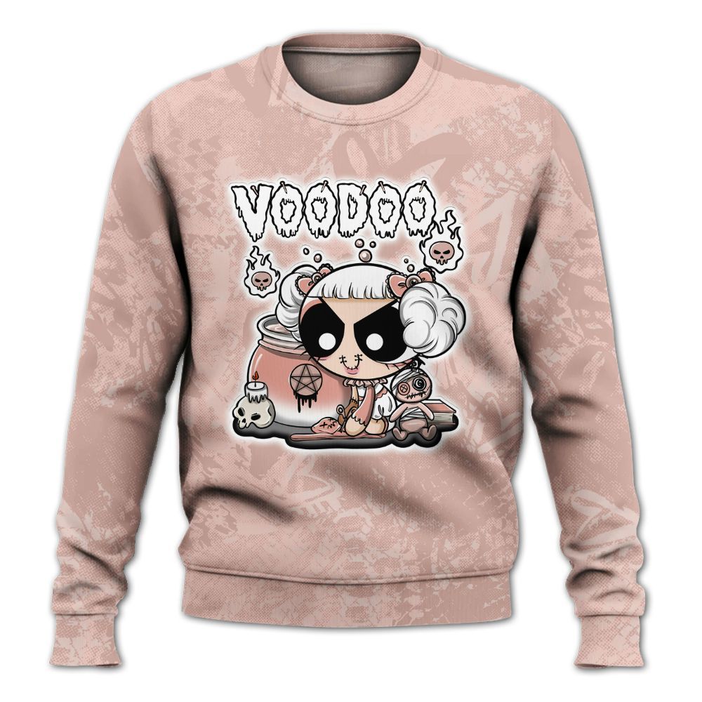 Sweatshirt To Match Low Legend Pink 11s - Voodooz Heart Grunge All Over Print