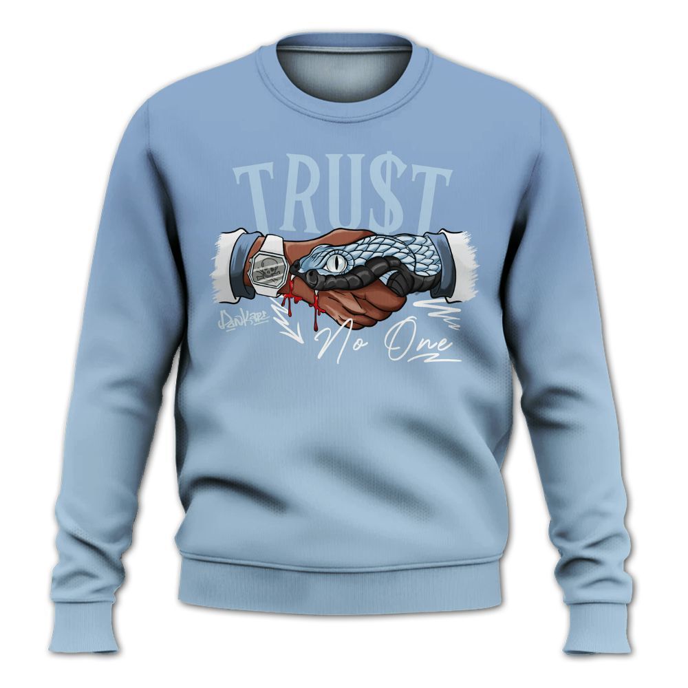 Sweatshirt To Match Forget Me Not 4s - Snake Trust No One Drip All Over Print