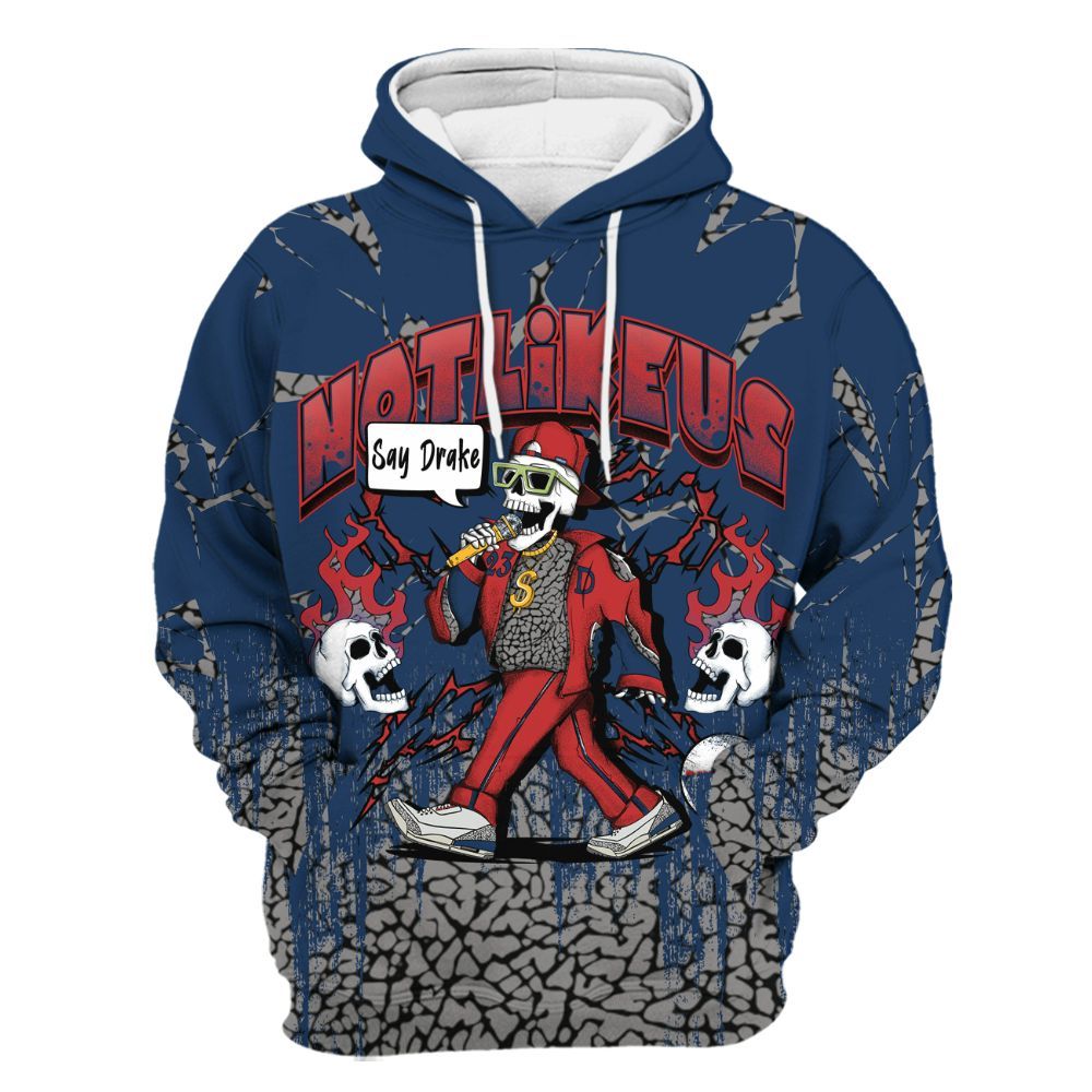 Hoodie To Match SP Sport Royal 3s - Don't Like Us All Over Print