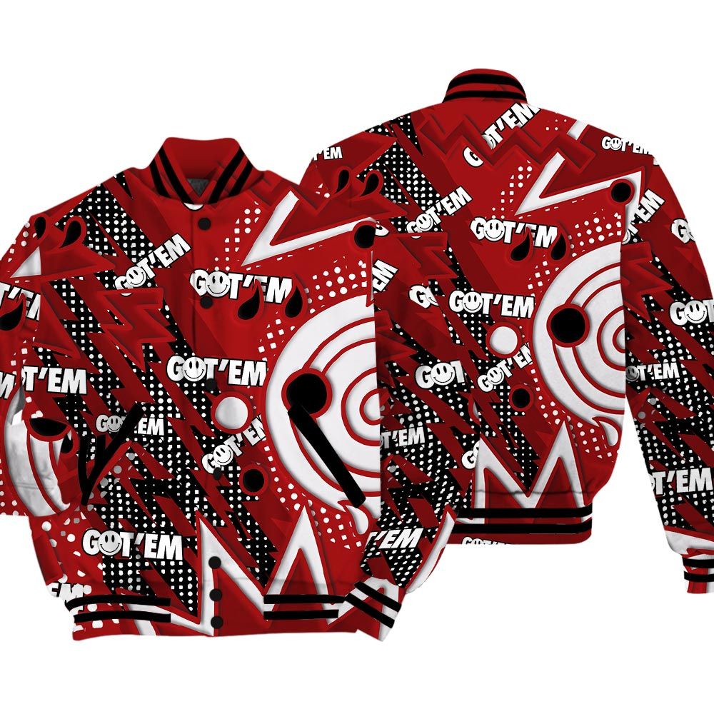 Varsity Jacket To Match Varsity Jacket Retro Vintage 90s, 12 Red Taxi - To Match Sneaker Red Taxi 12s 2504 NCT
