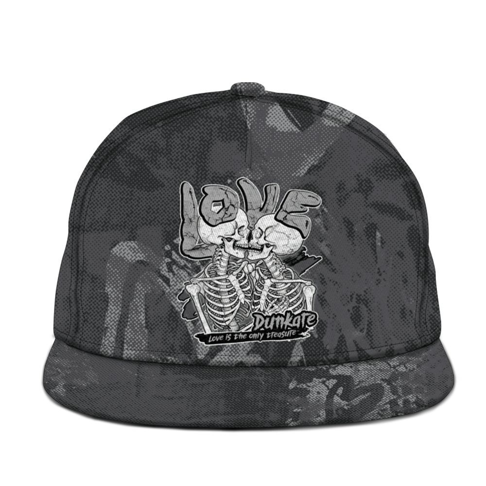 Snapback To Match White Thunder 4s - Skull Love Graphic