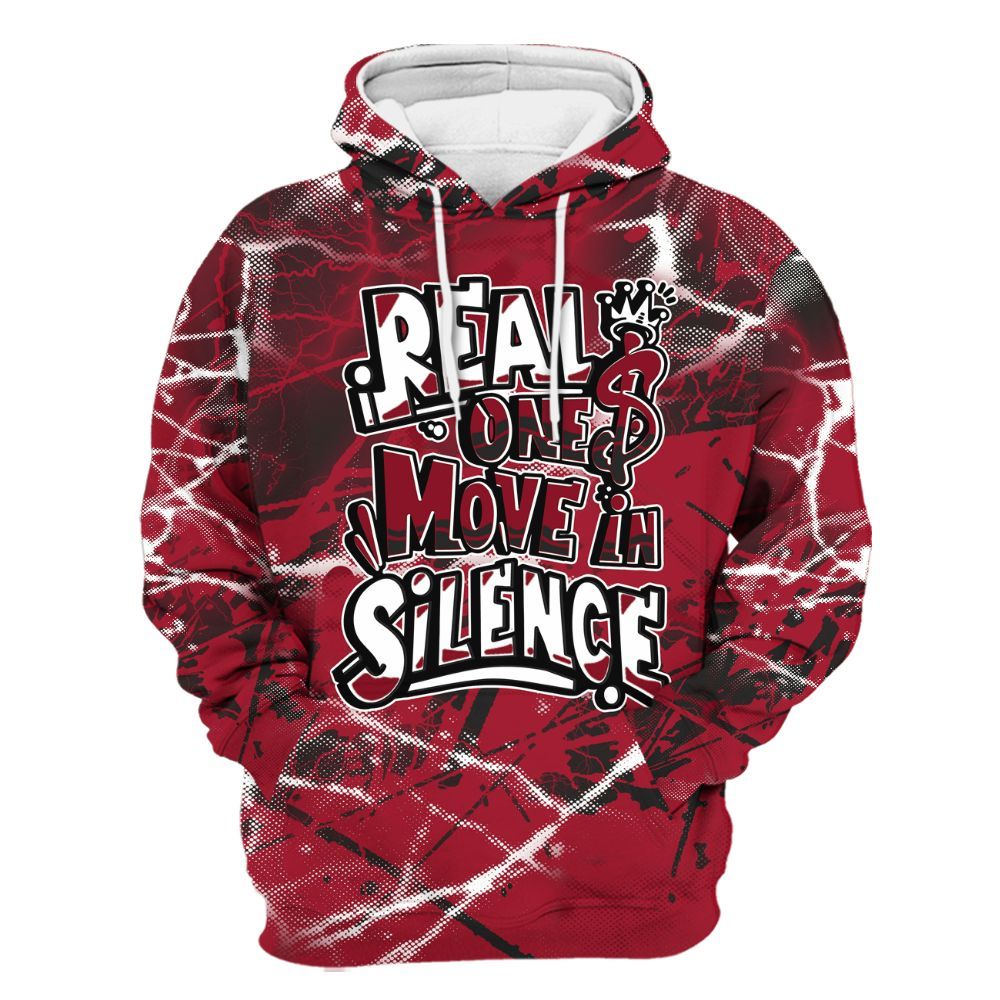 Hoodie To Match High OG Black Toe Reimagined 1s - Ones Move In Silence Graphic All Over Print