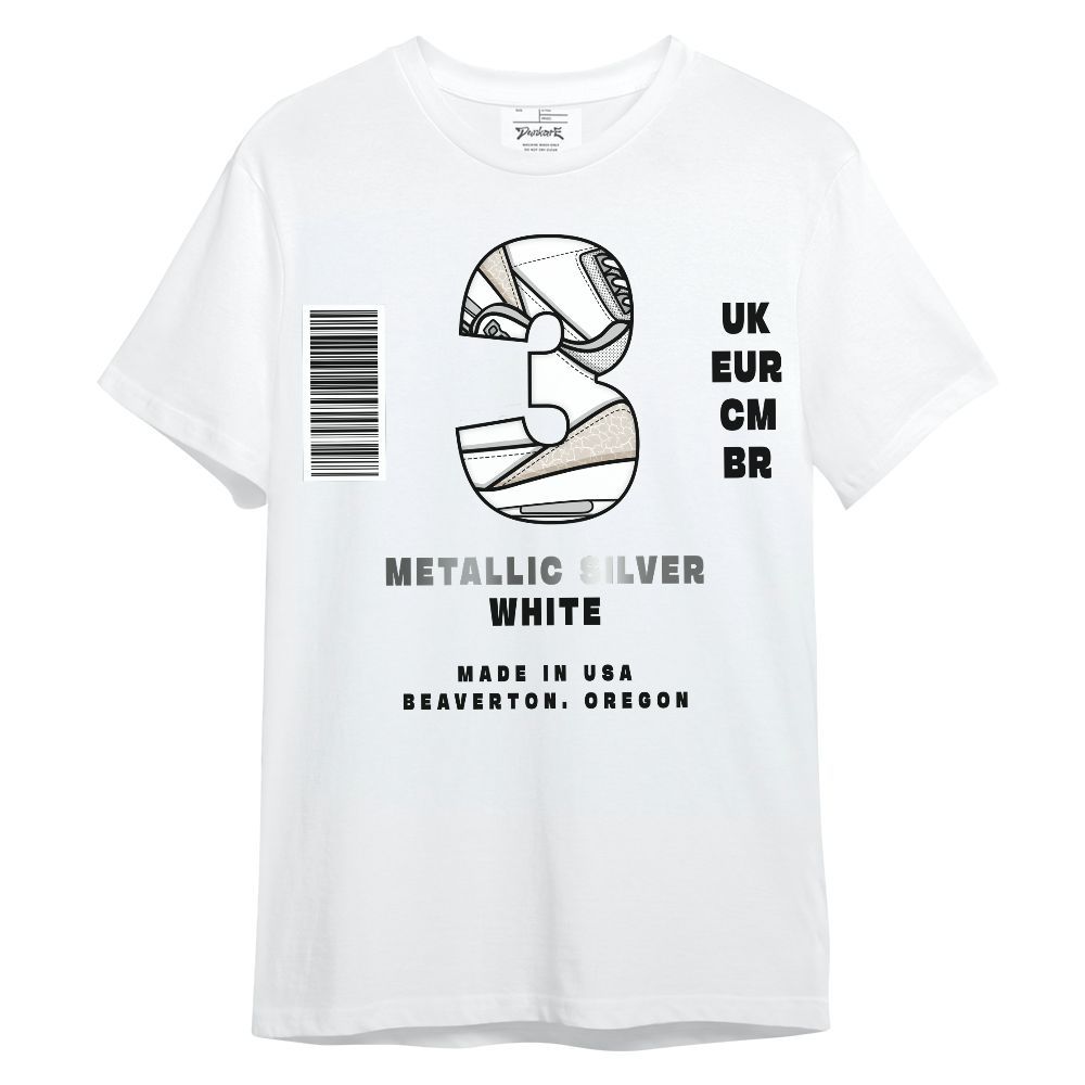 Shirt To Match Retro Pure Money 3s - Sneaker Label Number 3 Graphic