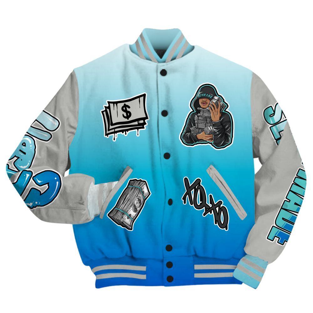 Varsity Jacket To Match Air Max One Block Down Blue - Selfmade Unique All Over Print