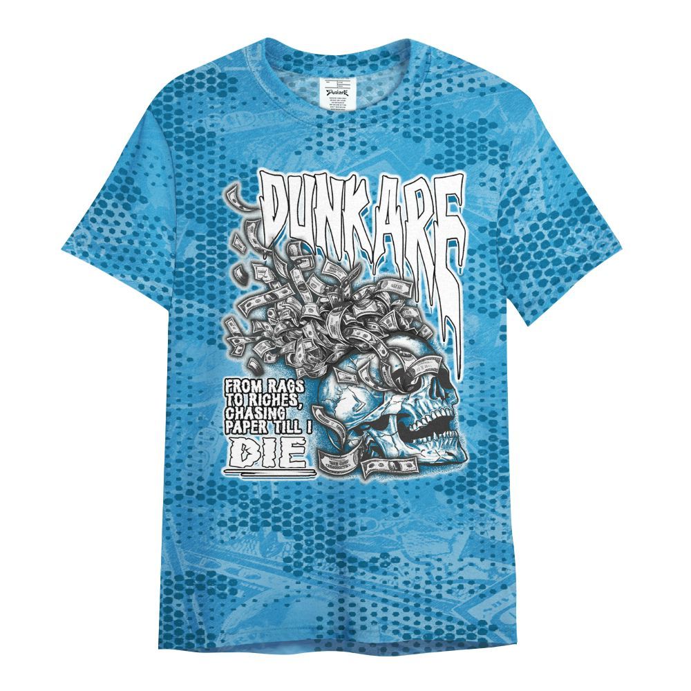 Shirt To Match Powder Blue 9s - From Rags To Riches All Over Print