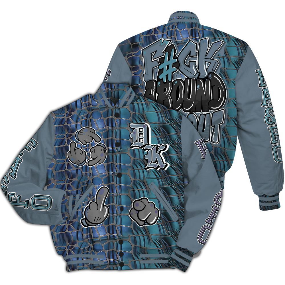 Varsity Jacket To Match Air Foamposite Kazuya Mishima - F Around Find Out Graphic All Over Print
