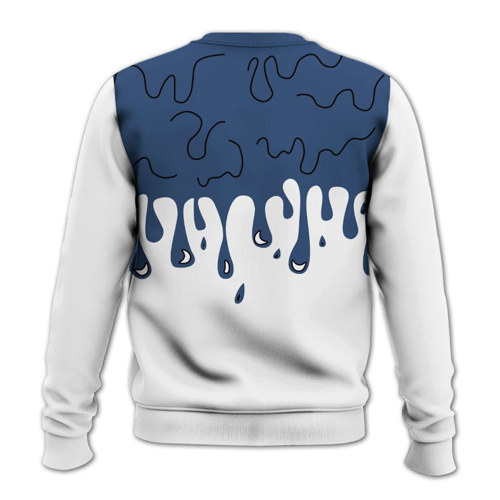 Sweatshirt To Match Midnight Navy 4s - Snake Trust No One Drip All Over Print