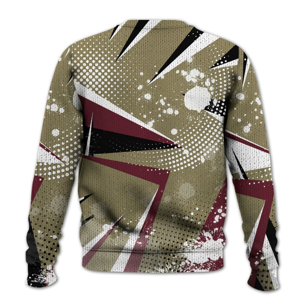 Knitted Sweater To Match Black Olive 7s - Poly Trust No One Dripping