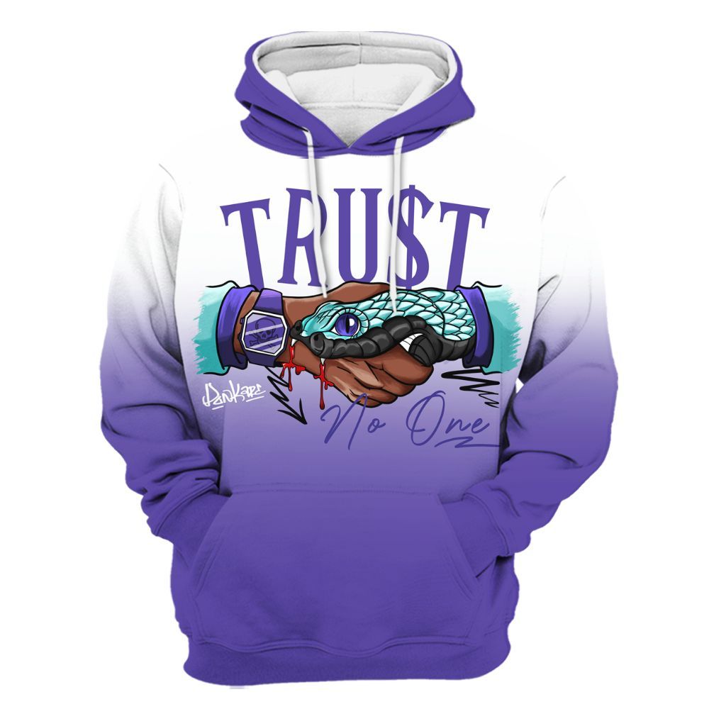 Hoodie To Match Low Hornets 1s - Snake Trust No One Drip All Over Print