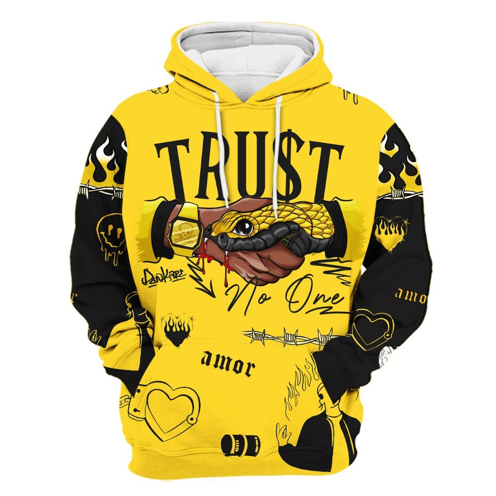 Hoodie To Match Retro Thunder 4s - Snake Trust No One All Over Print