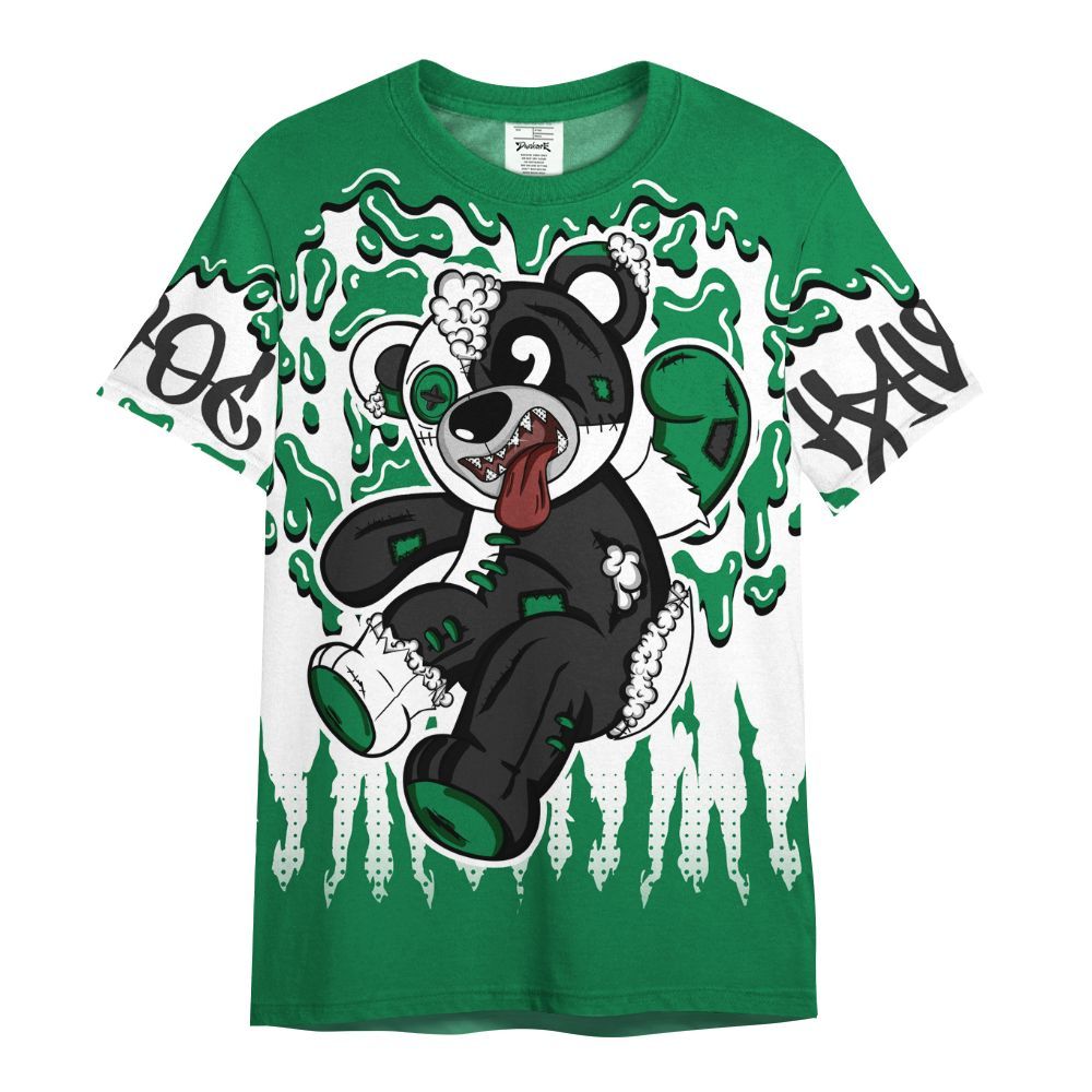 Shirt To Match Pine Green 13s - Havok Bear Dripping All Over Print