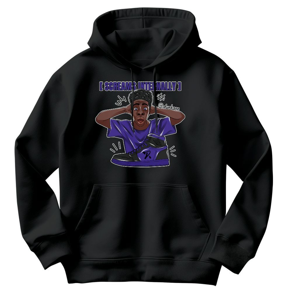 Sweatshirt To Match Field Purple 12s - Scream Internally Graphic