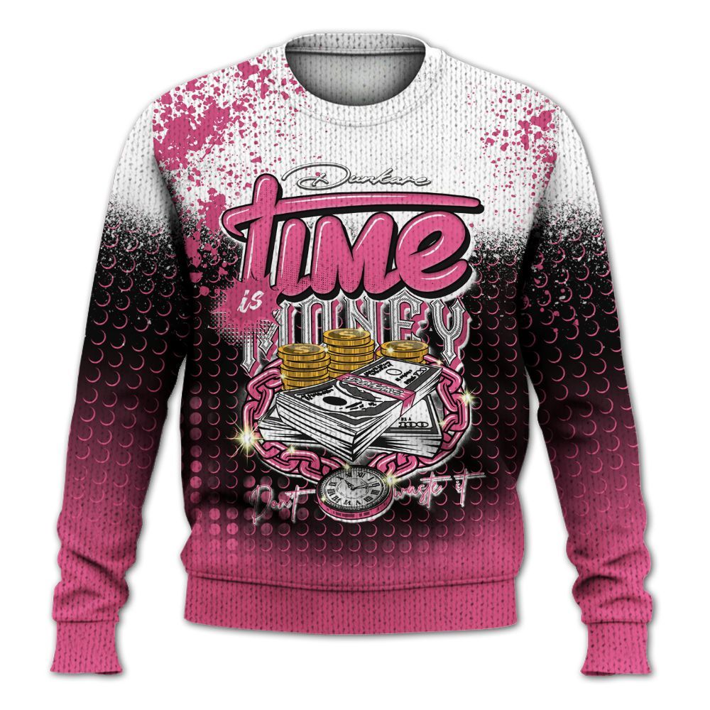 Knitted Sweater To Match Air Max SNDR Hyper Pink - Halftone Time Is Money