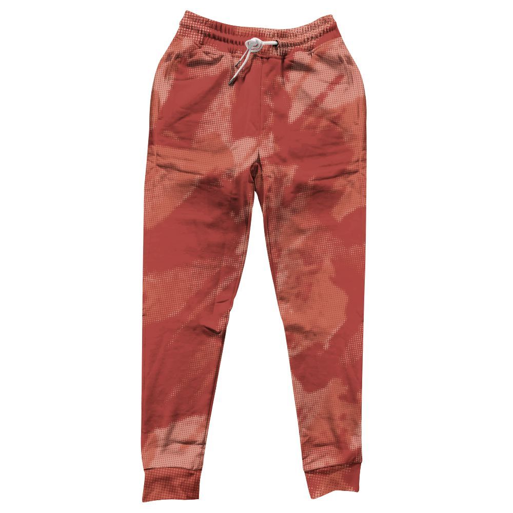 Sweatpant To Match Dune Red 13s - Abstract Halftone Graphic All Over Print