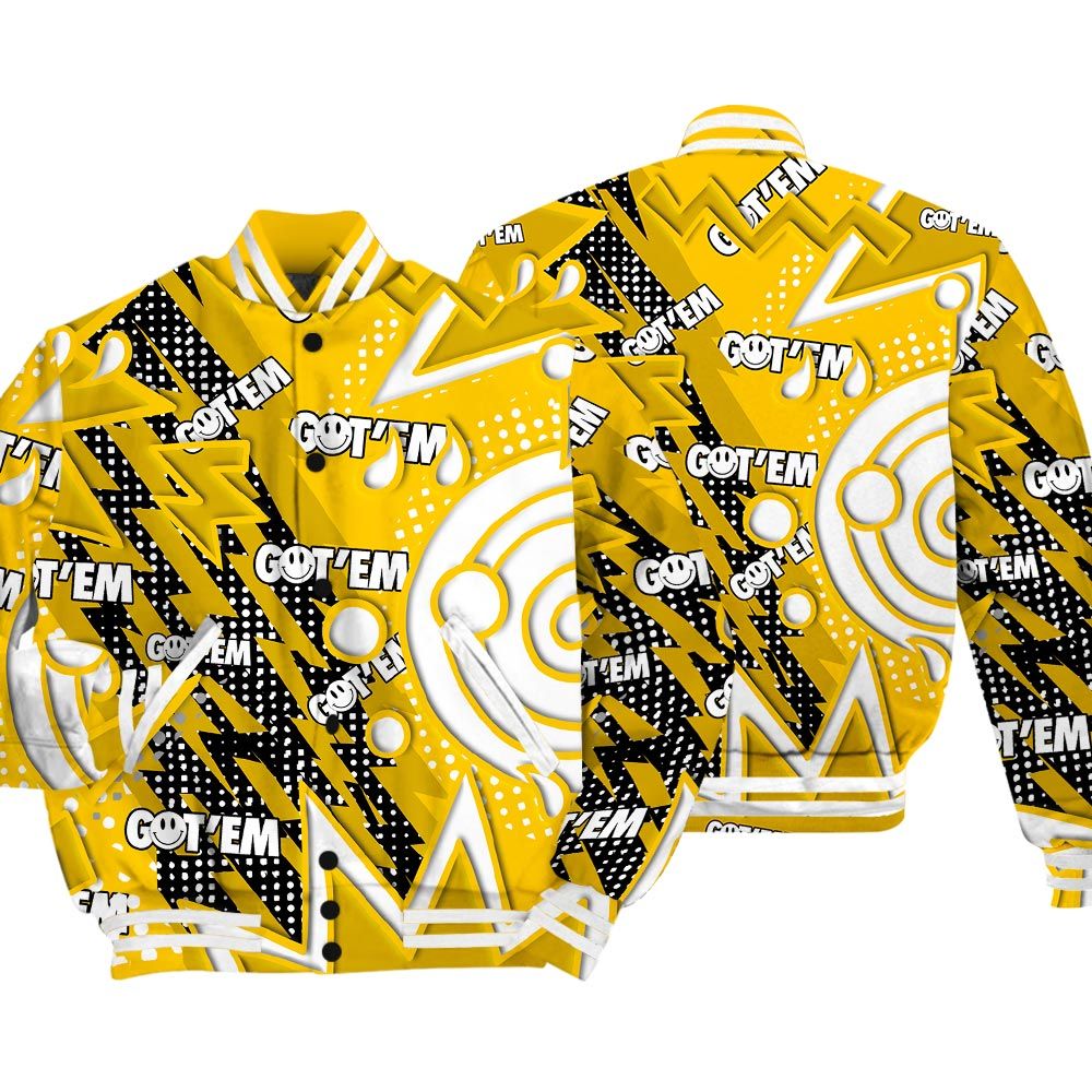 Varsity Jacket To Match Varsity Streetwear Retro Vintage 90s, Vivid Sulfur 4s T-Shirt, Sneaker Vivid Sulfur 4s Baseball Varsity Jacket 1604 NCT