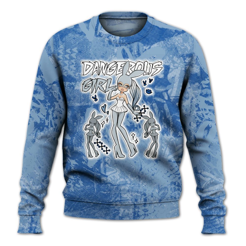 Sweatshirt To Match Low Space Jam 11s - Dangerous.Girl Heart Grunge All Over Print