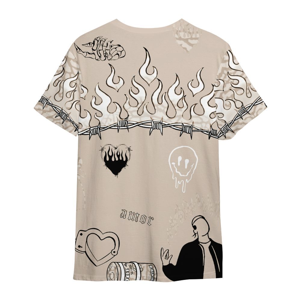 Shirt To Match Desert Sand 3s - Snake Trust No One All Over Print