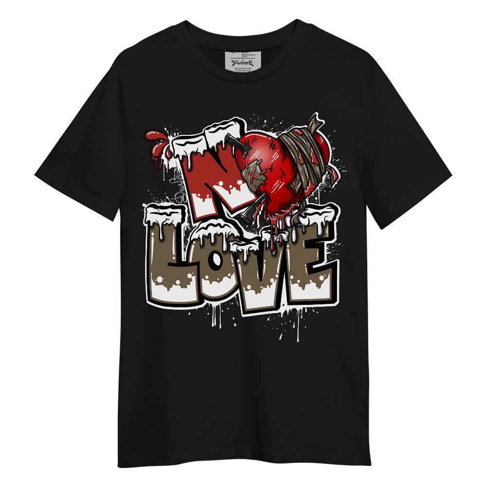 Shirt To Match Olive 9s - Drip No Love Heart Unisex Shirt