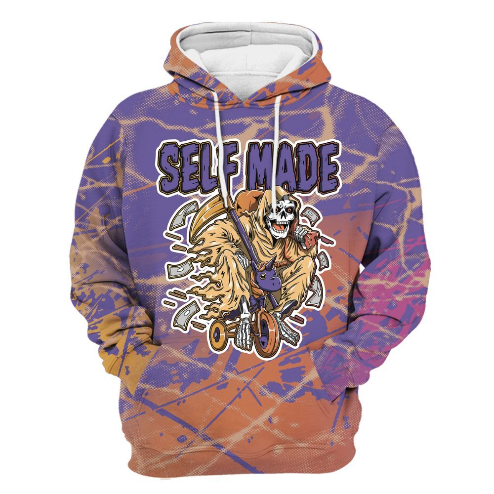 Hoodie To Match Book Sunset 1s - Self Make Skeleton Profound All Over Print