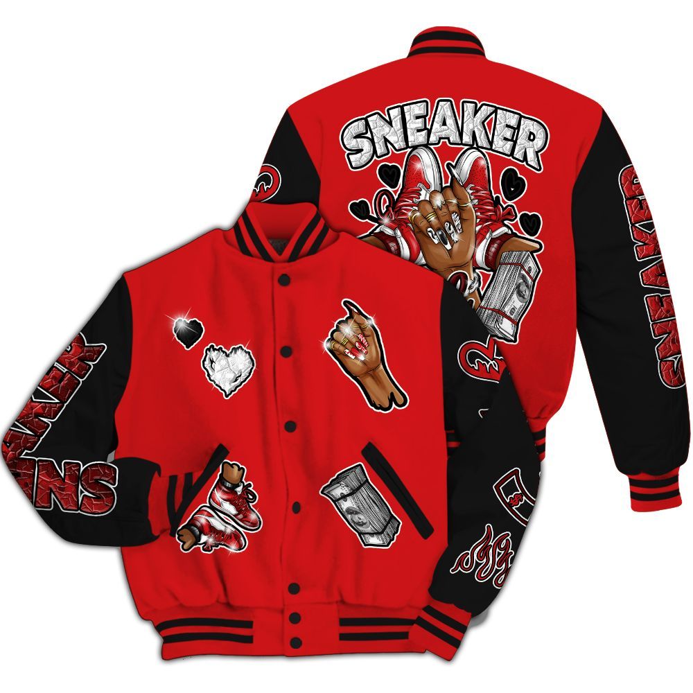 Varsity Jacket To Match Low Bred 11s - Sneakerz Girlz All Over Print