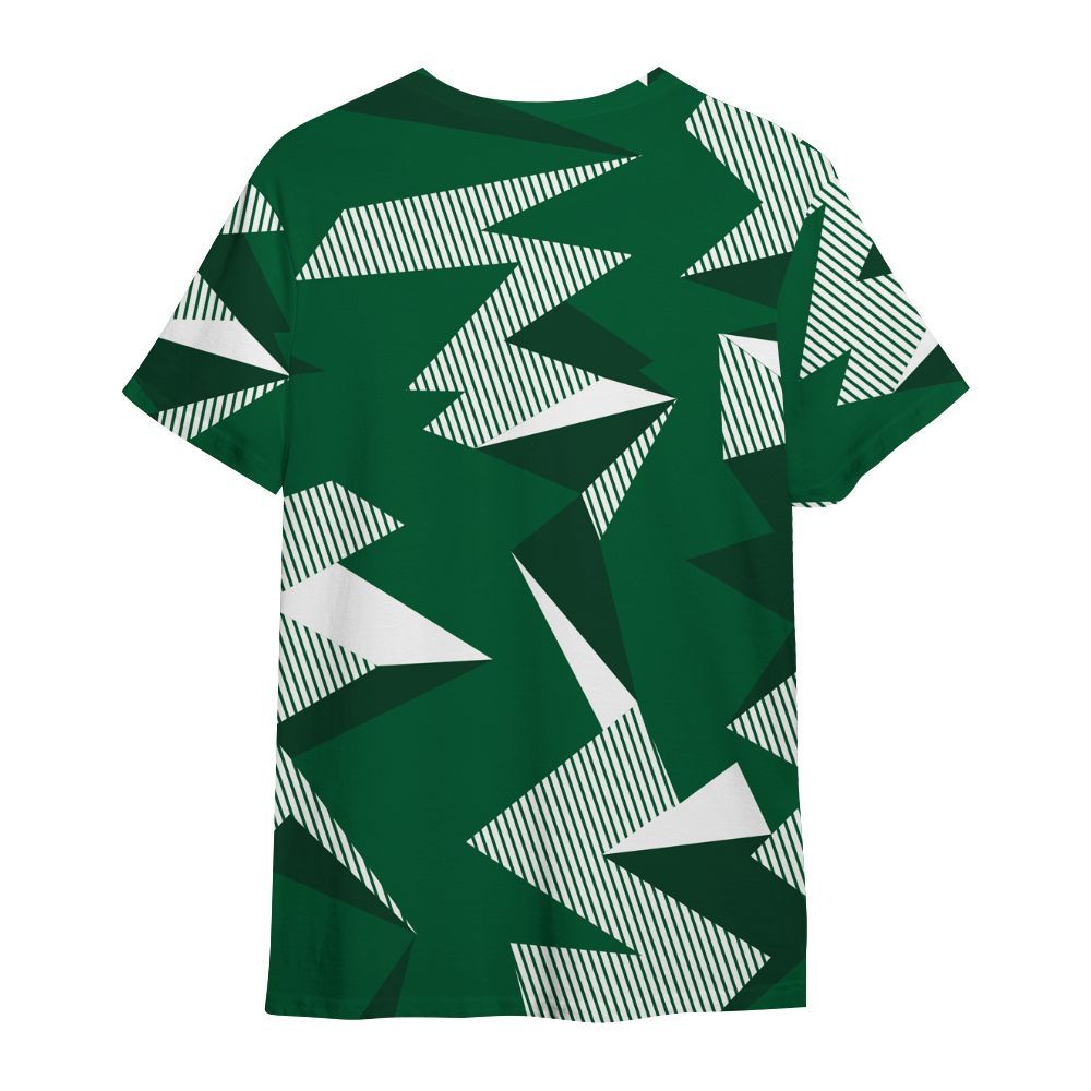 Shirt To Match High Gorge Green 1s - Geometric Camouflage Pattern All Over Print