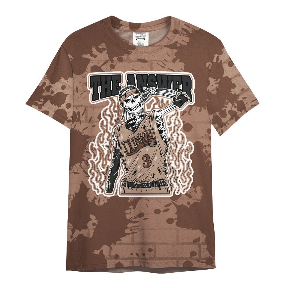 Shirt To Match KD 4 Christmas - Allen Answer Skeleton Brick All Over Print