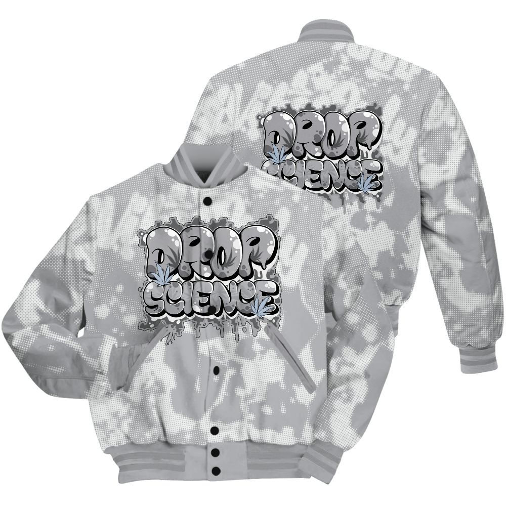 Varsity Jacket To Match Low OG Wolf Grey 1s Shirt - Drop Science Street All Over Print