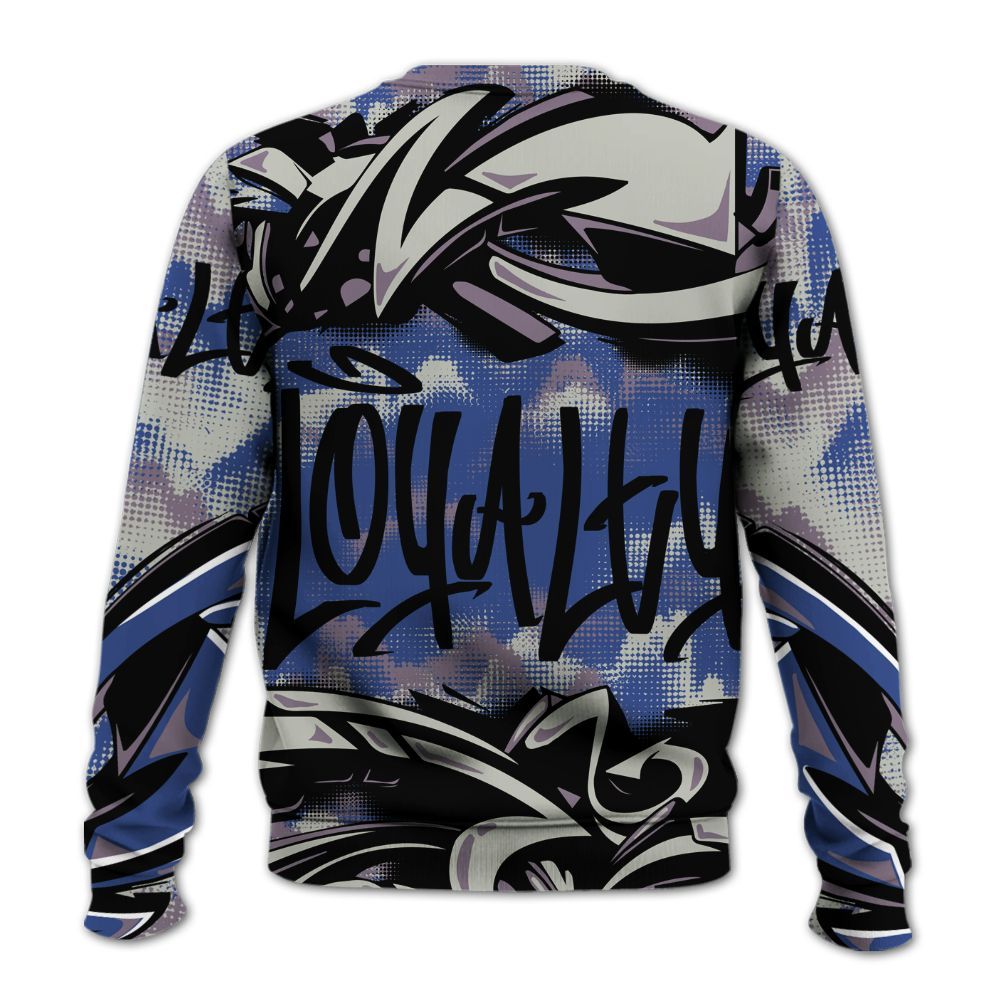 Sweatshirt To Match Low OG Voodoo Alternate 1s - Loyalty Out Value Graffiti All Over Print