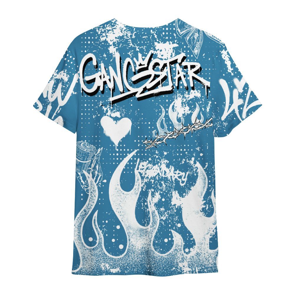 Shirt To Match High OG UNC Reimagined 1s - Lucky Money Paid In Full Graffiti All Over Print