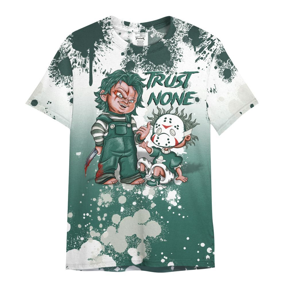 Shirt To Match RM Oxidized Green 4s - Trust No One Scary All Over Print
