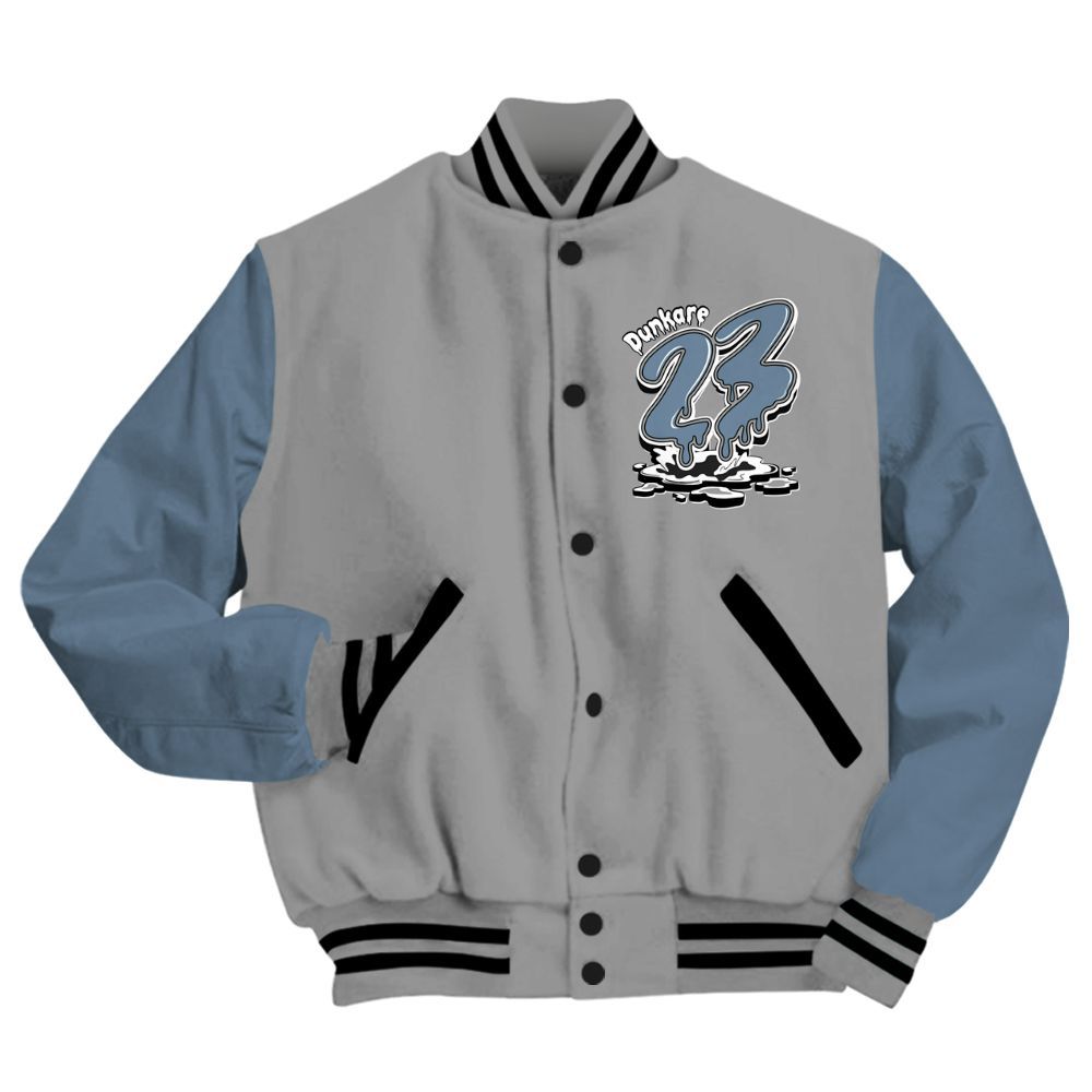 Varsity Jacket To Match Black Chrome 6s - Custom Name 23 Drip All Over Print