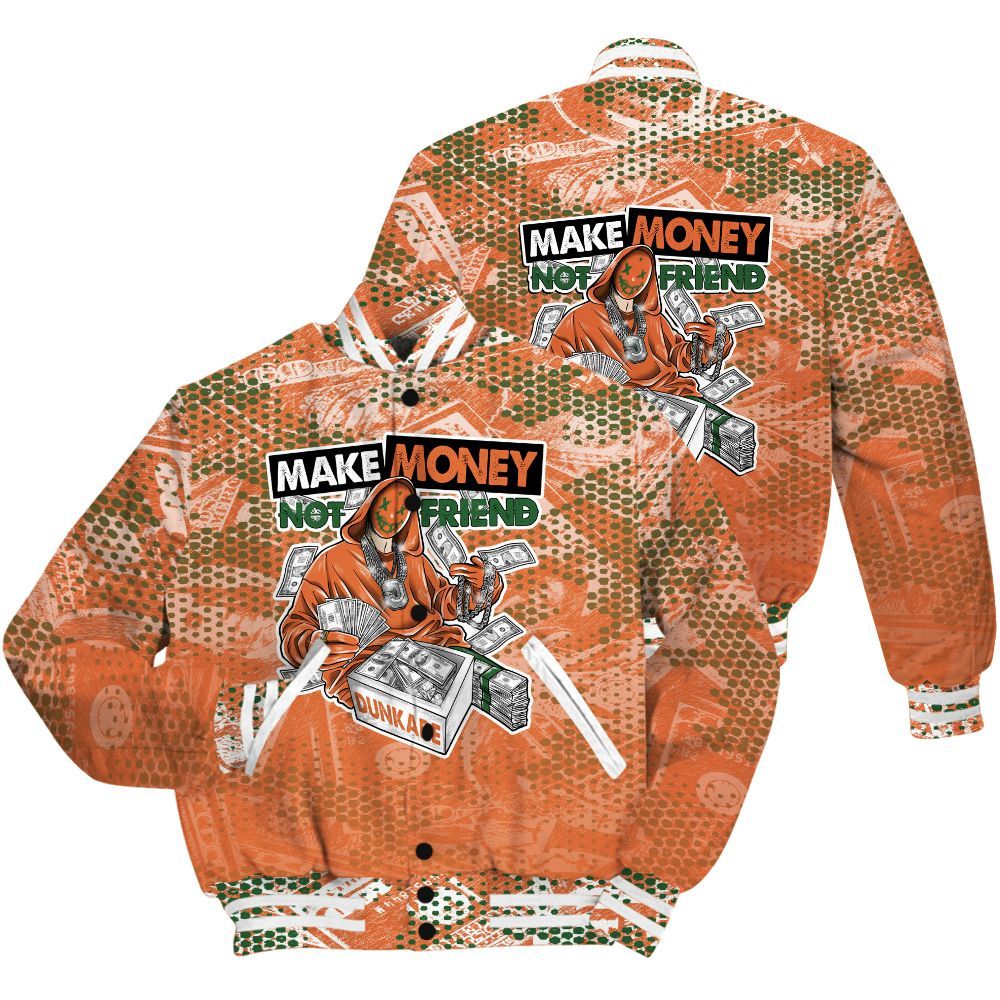 Varsity Jacket To Match Low Miami 5s Shirt - Make Moneys Unique All Over Print