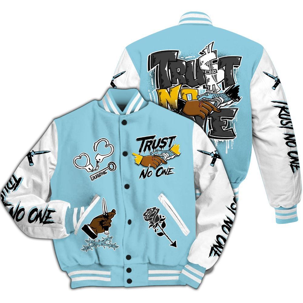 Varsity Jacket To Match Dunk High Homer Simpson - Trust No One Dripping All Over Print