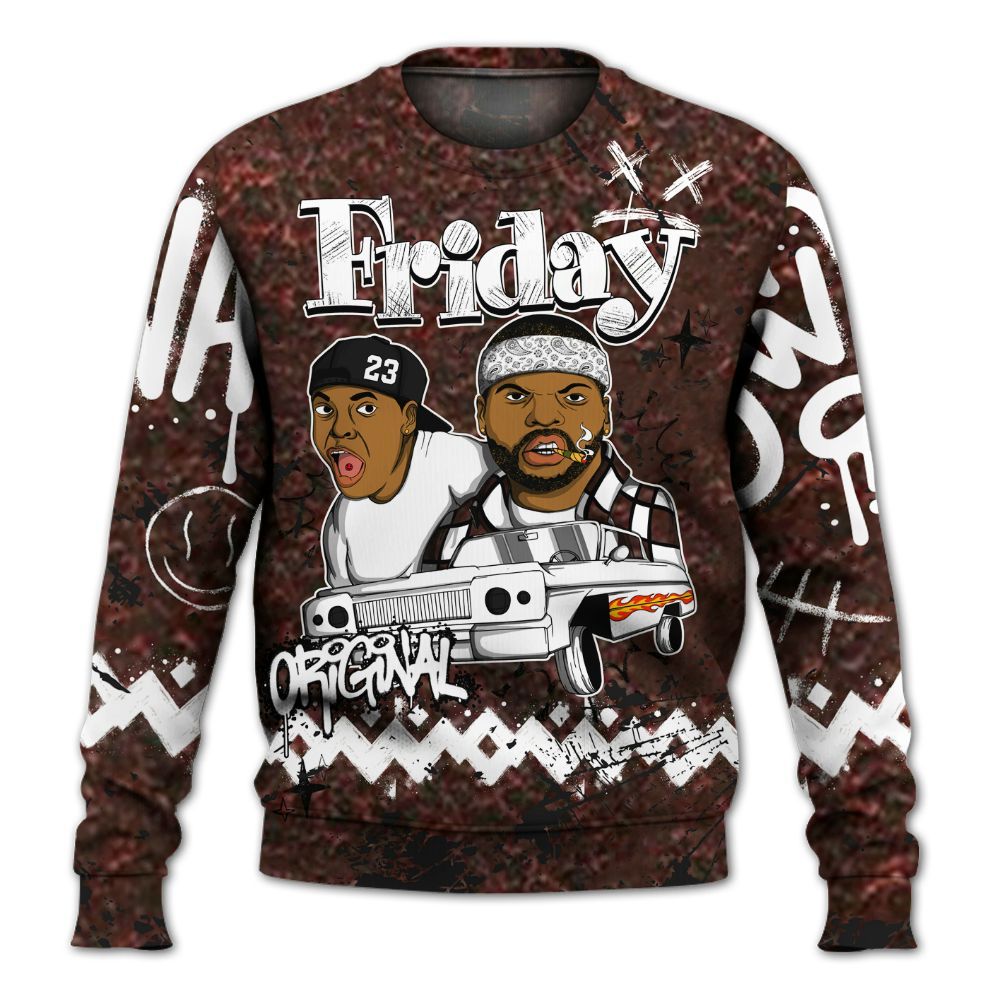 Sweatshirt To Match Air Force 1 Low Halloween Skull 2024 - Friday Sneaker Crayon All Over Print