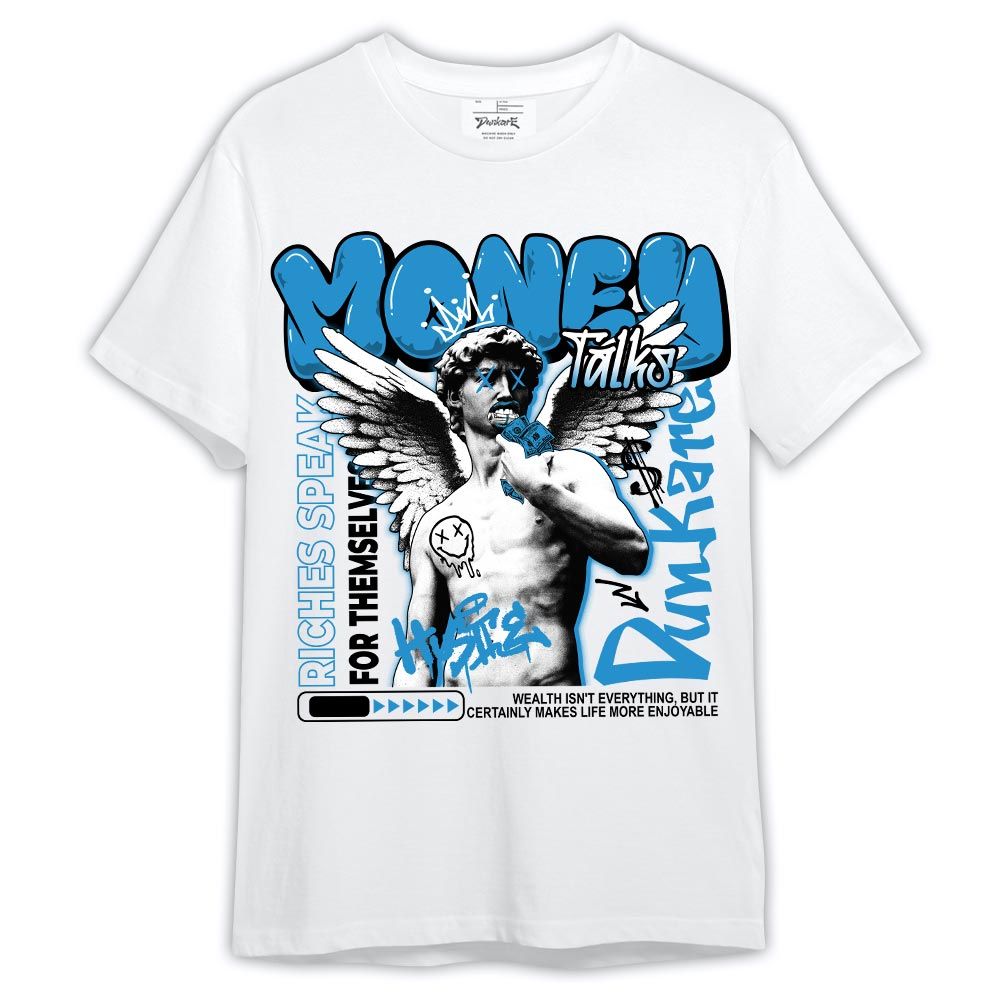 Shirt To Match Powder Blue 9s - Graffiti Money Talk Graphic Shirt Outfit