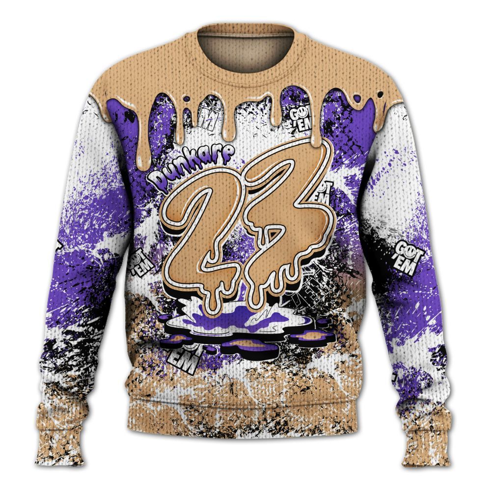 Knitted Sweater To Match SE Afrobeats 7s - Dripping 23 Drip