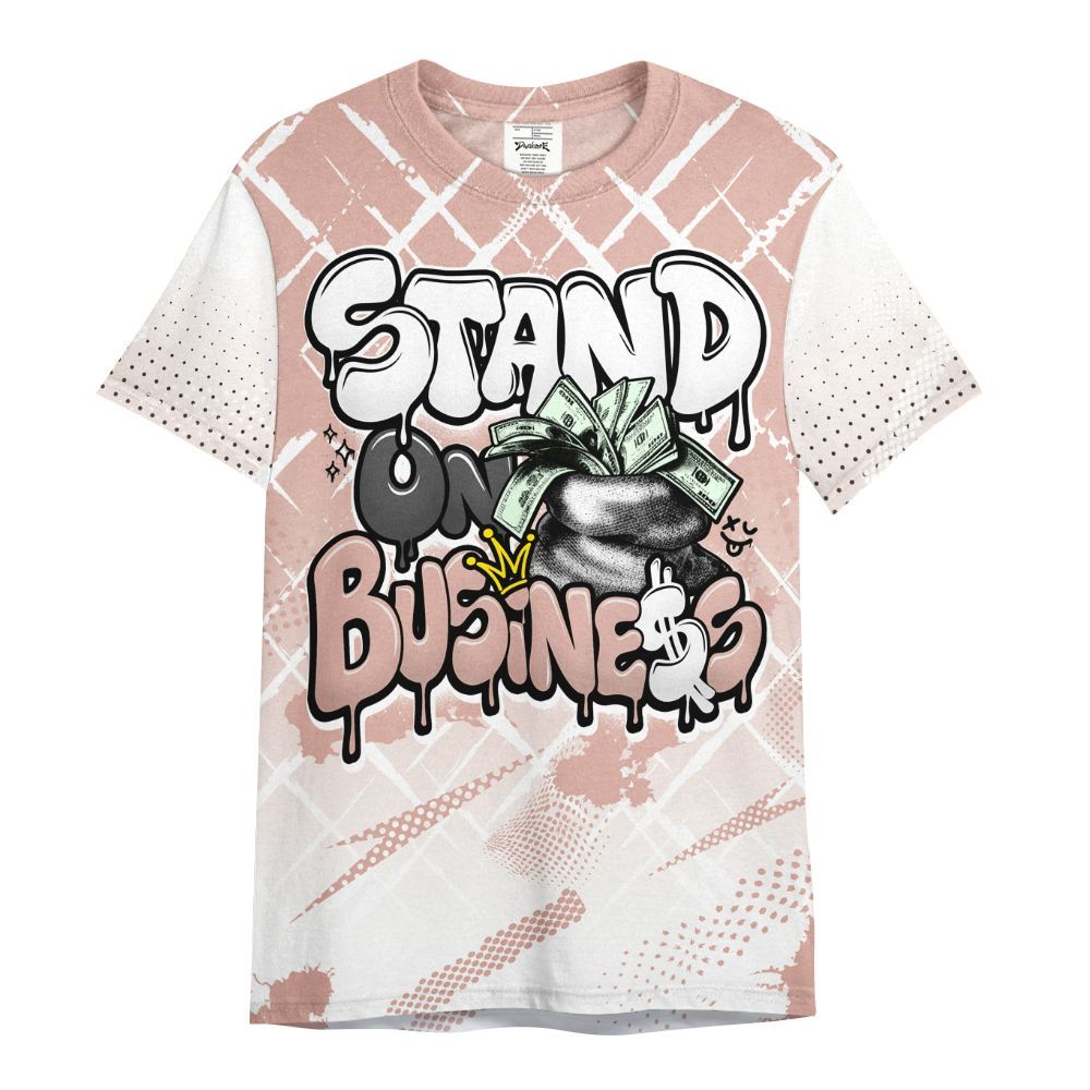 Shirt To Match Dunk Low Pink Velvet - Halftone Stand Business Dripping All Over Print