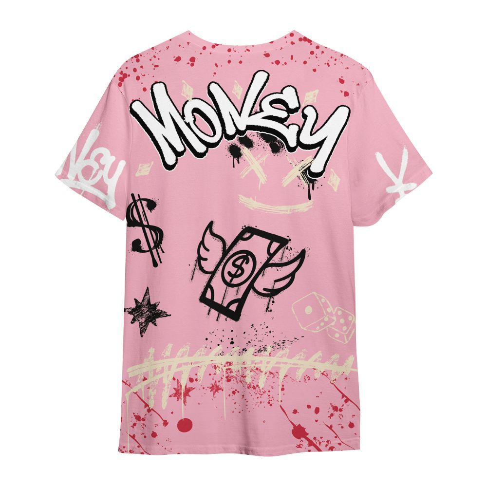 Shirt To Match Low OG Tropical Pink 1s - Everybody Paid In Full Crayon All Over Print