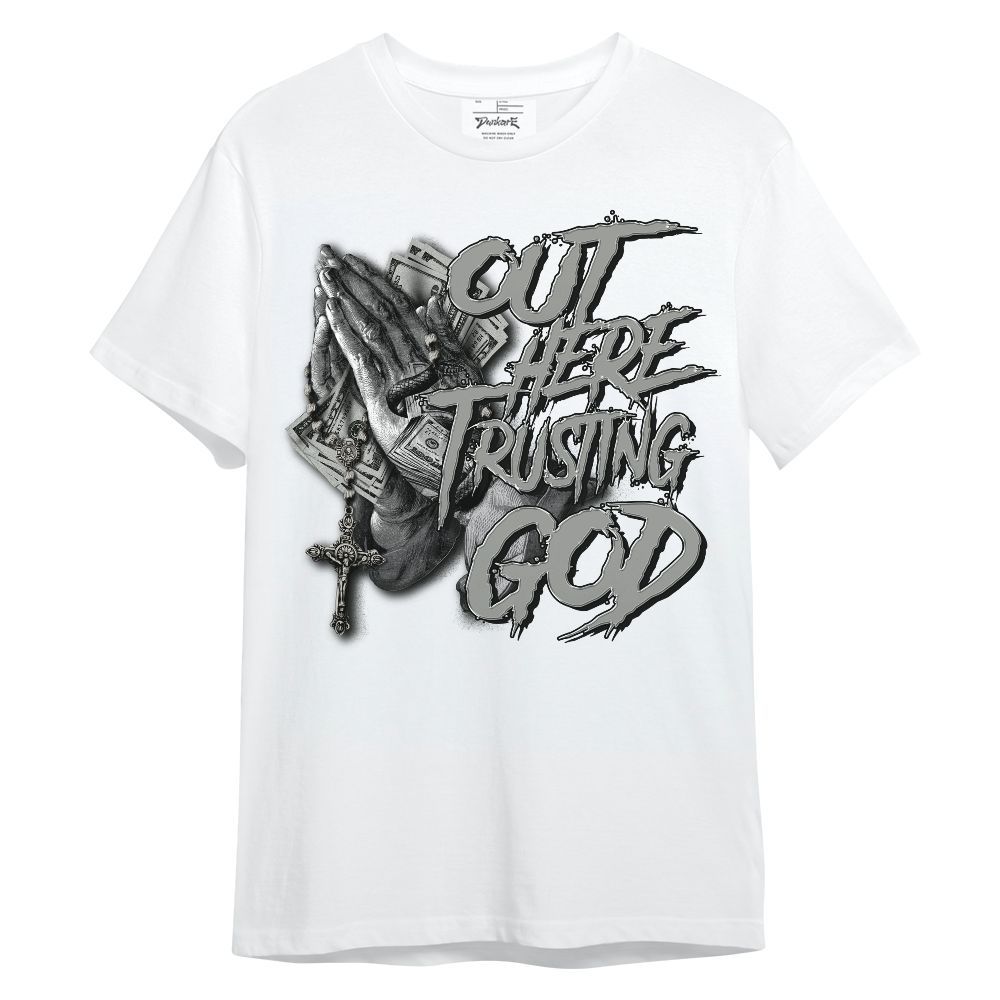 Shirt To Match Paris Olympics 4s - Out Here Trusting God Money Unisex Shirt