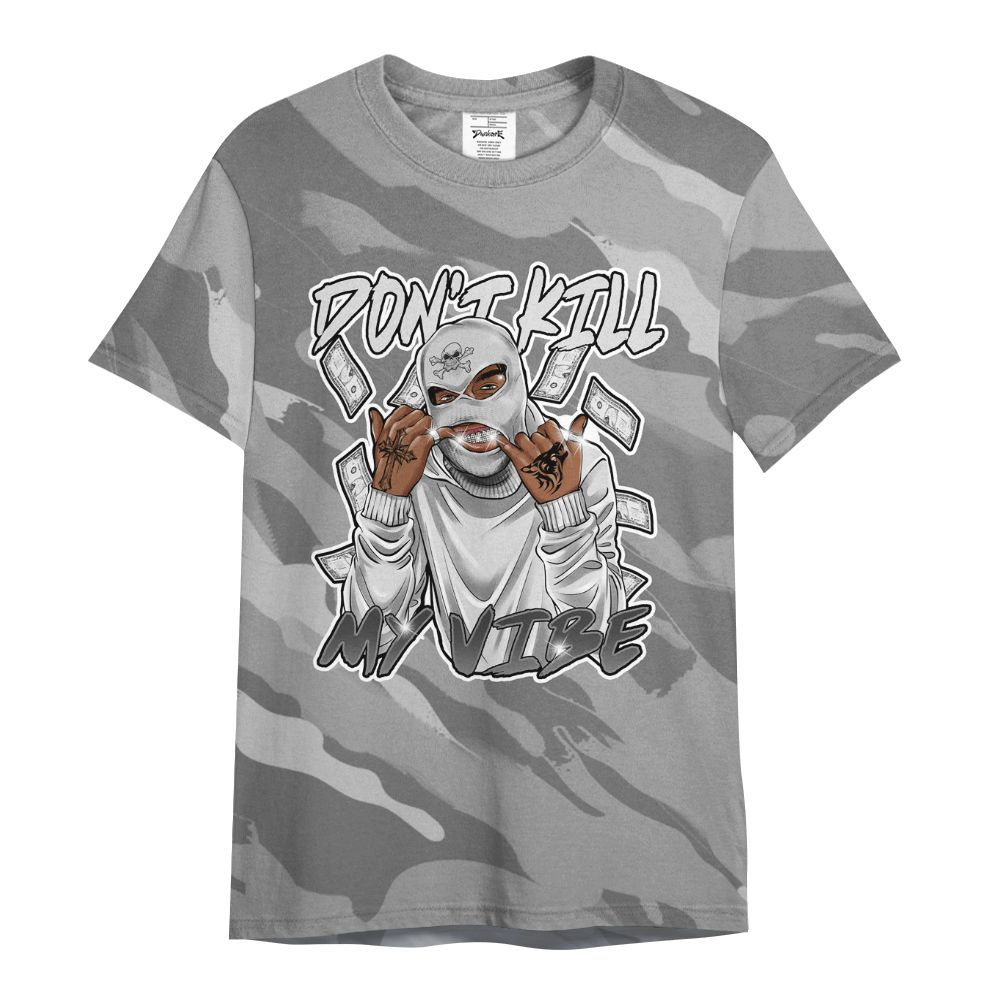 Shirt To Match Black Wolf Grey 12s - Vibe.Unique Colored All Over Print