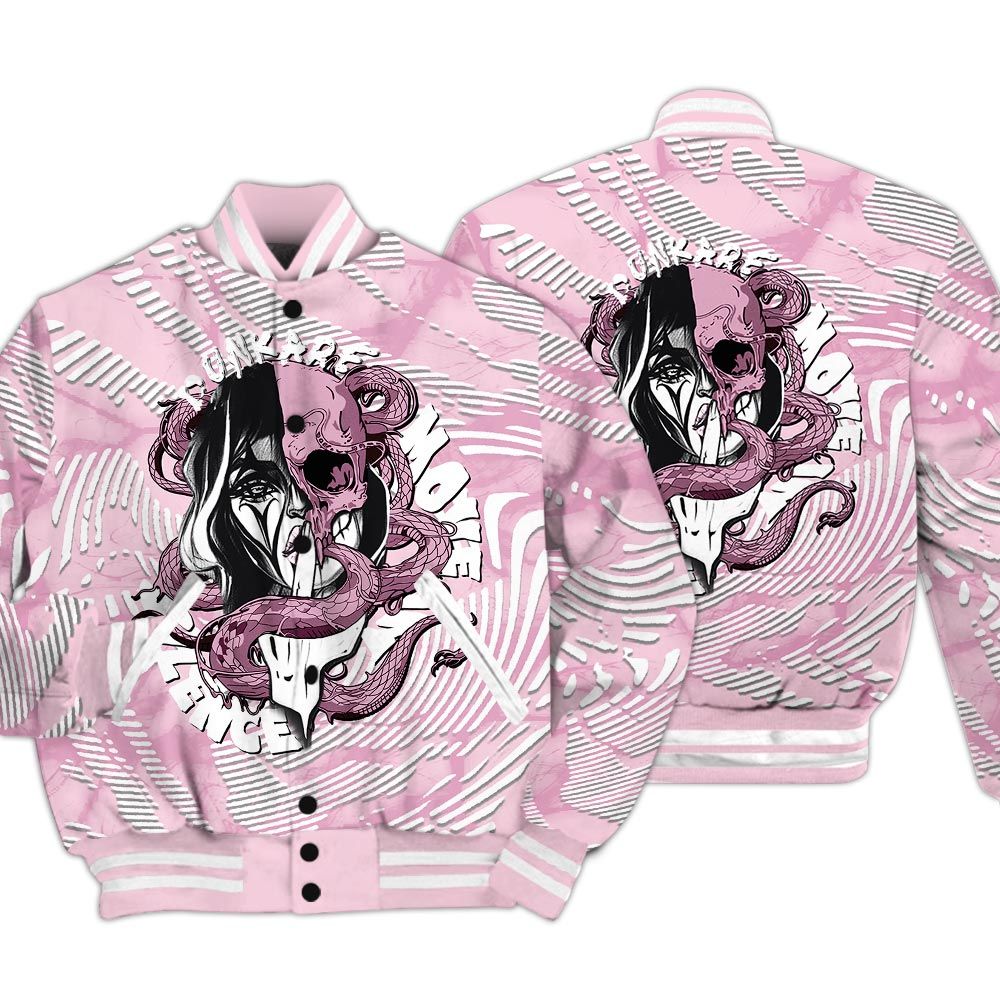 Varsity Jacket To Match Orchid 4s - Move In Silence Fume Varsity Jacket Unisex
