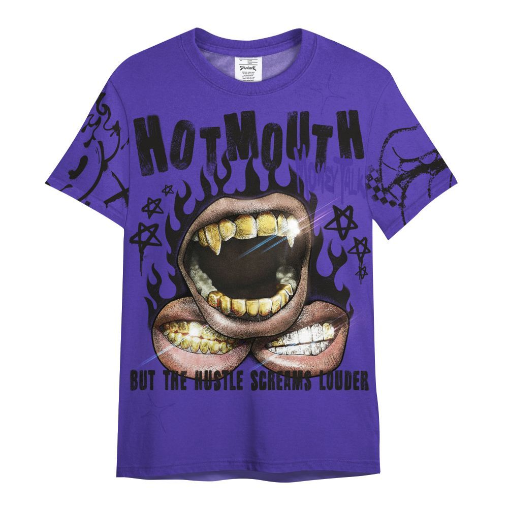 Shirt To Match Field Purple 12s - Mouth Burning Street Style All Over Print