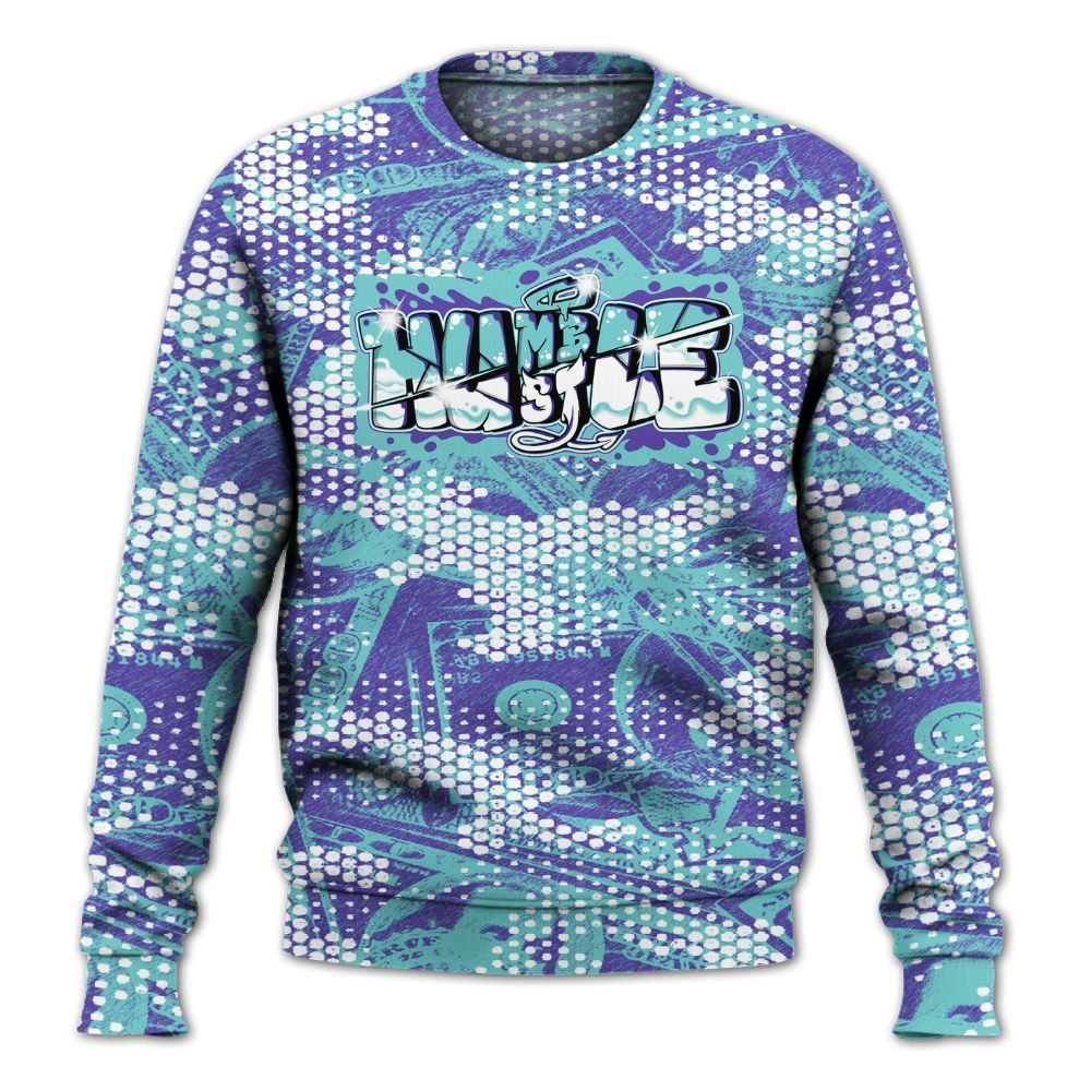 Sweatshirt To Match Low Hornets 1s - Humbled Hustles Graphic Banknotes All Over Print
